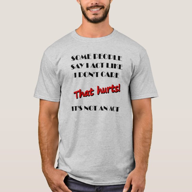 No Me Importa No Es Una Camiseta Divertida (Anverso)