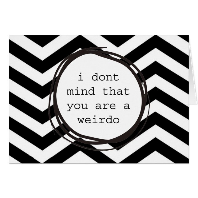 No me importa que seas un raro (Anverso (Horizontal))