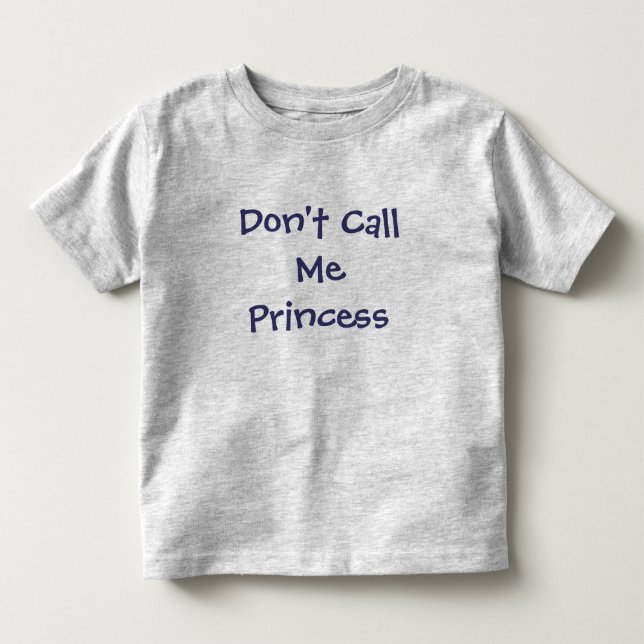 No me llames camiseta de la princesa-Chica (Anverso)
