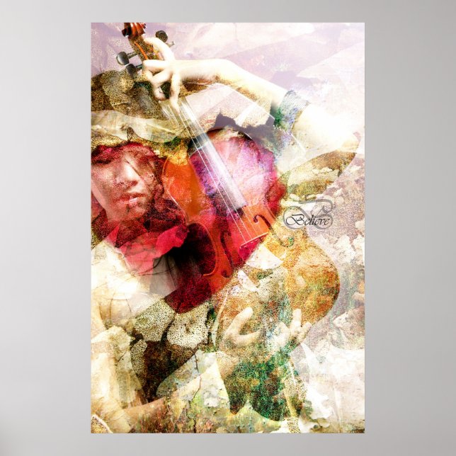 No me lo creí (Poster de Arte Violin) (Frente)