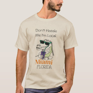 "No me molestes soy local", Camiseta de caimán de 