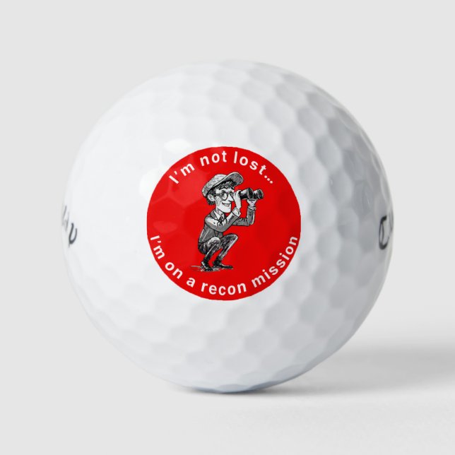 No me perdí las bolas de golf de Callaway Warbird (Anverso)