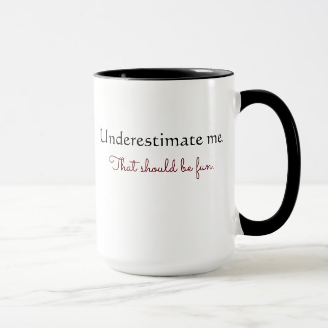 No me subestime taza (Derecha)