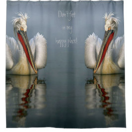 ¡No mires en mi lugar feliz! Cortina de ducha