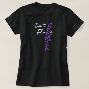 No mires la camiseta de patinaje sobre hielo