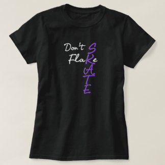 No mires la camiseta de patinaje sobre hielo