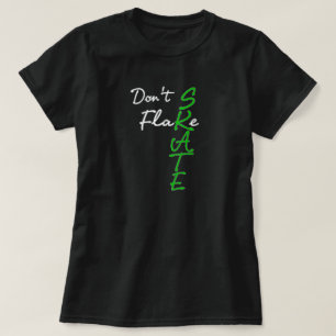 No mires la camiseta de patinaje sobre hielo