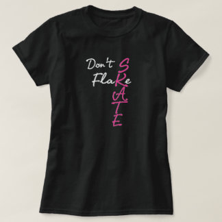 No mires la camiseta de patinaje sobre hielo