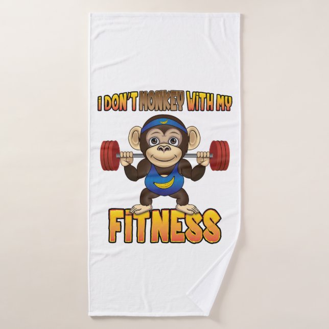 No monkey con mi equipo de fitness - toallas (Toalla de baño)