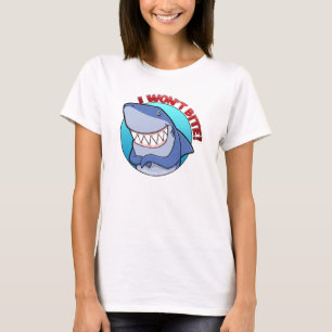 No morderé la camiseta de las mujeres