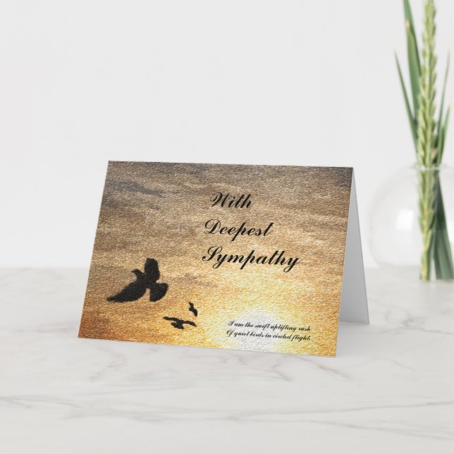 No morí tarjeta de condolencia (Anverso)