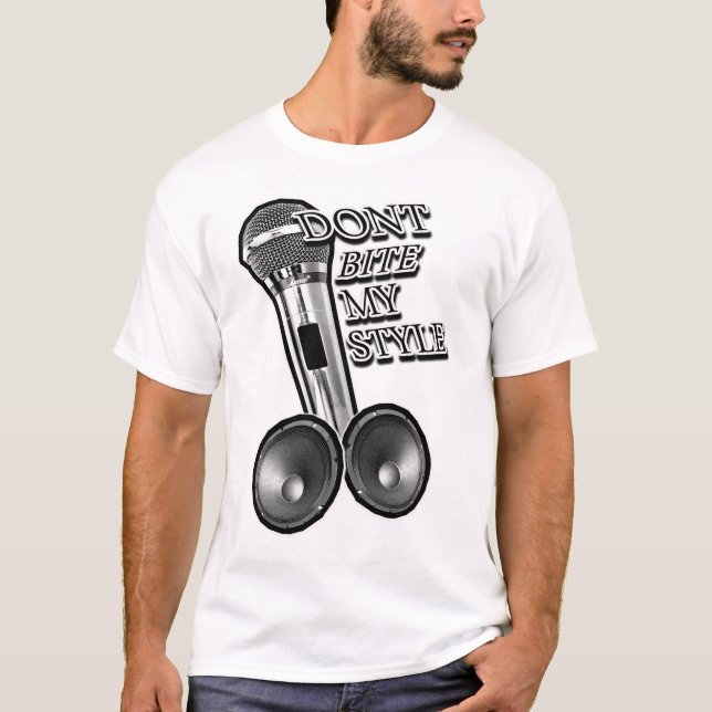 No muerda la camiseta de HIP HOP (Anverso)