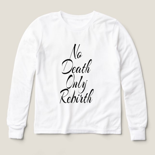 No Muerte Solo Renacimiento BOYS BELLA+CANVAS LONG (Diseño frontal)