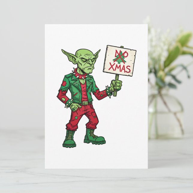No Navidad – Estilo Alien Rebelde (Anverso de pie)