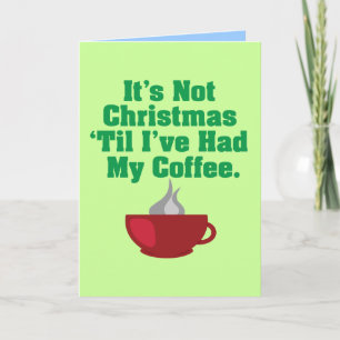 No navidad hasta el café