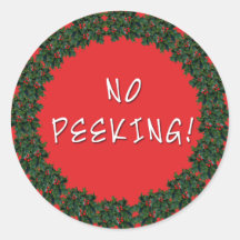 NO Navidades PEEKING dan Pegatinas de Scarebaby