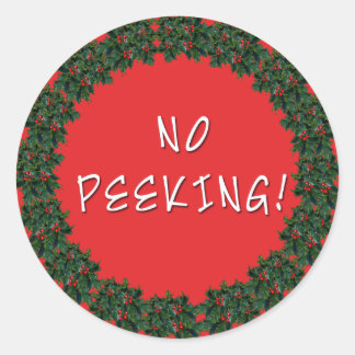 NO Navidades PEEKING dan Pegatinas de Scarebaby