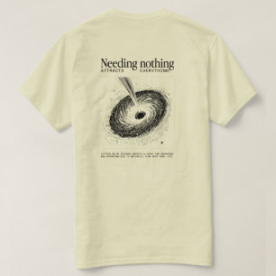 "No Necesitar Nada" - Camiseta Minimalista Vortex