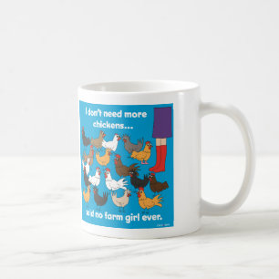 No necesito más taza de los pollos…