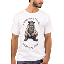 No necesito terapia - Camiseta para granjeros