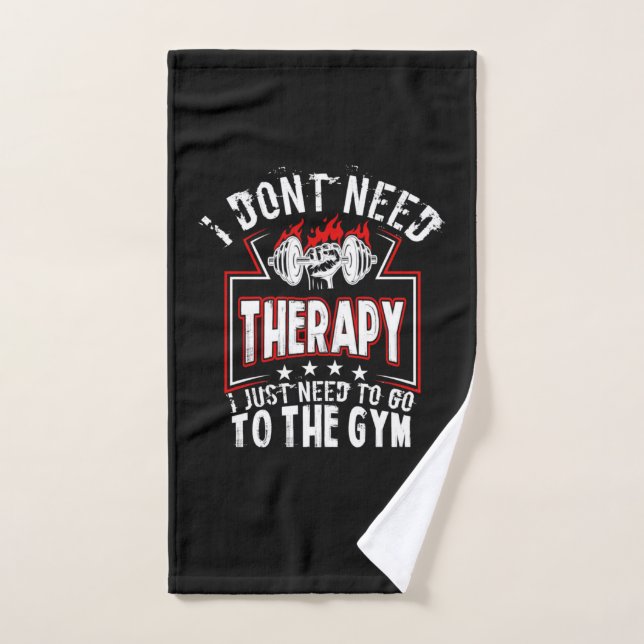 No necesito terapia - Sólo para ir al gimnasio (Toalla de mano)