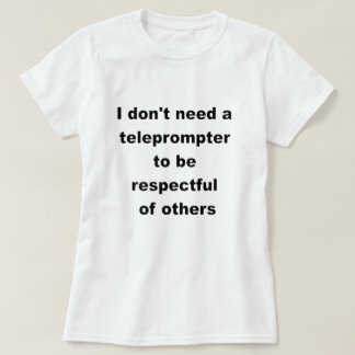 No necesito una camiseta teleapuntadora