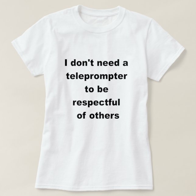 No necesito una camiseta teleapuntadora (Diseño del anverso)