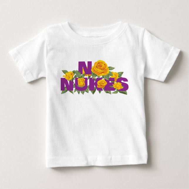NO NUKES - Camiseta bebé oficial de la MISIÓN ROSA (Anverso)
