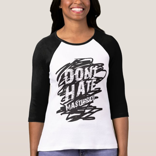 NO ODIE MASTURBATE la camisa (Anverso)