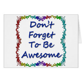 No olvide ser impresionante