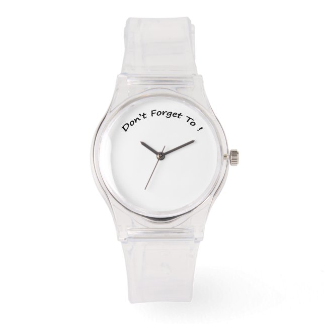 No olviden los relojes para damas (Anverso)