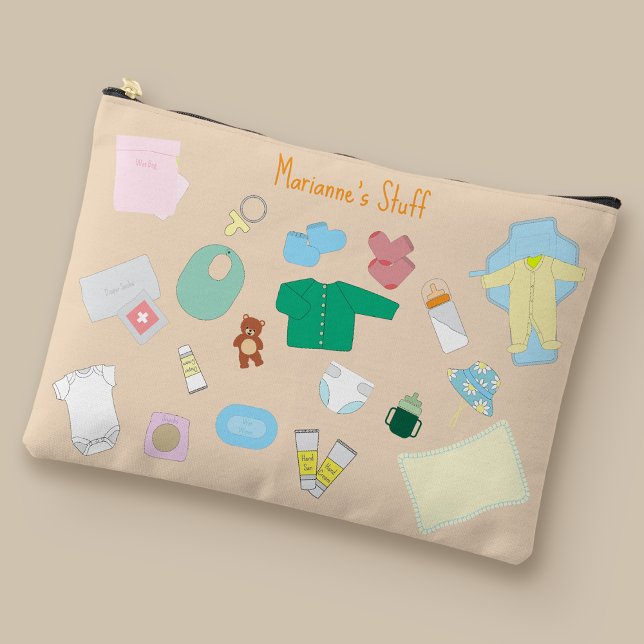 No Olvides Cosas de Bebé Para Tu Bolso de Pañales (Baby Stuff Pouch)