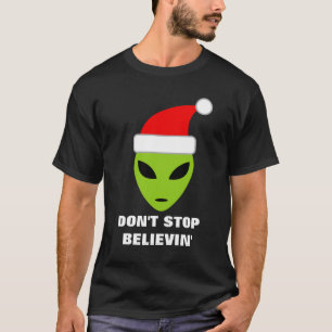 No pare el creer de la camisa divertida del