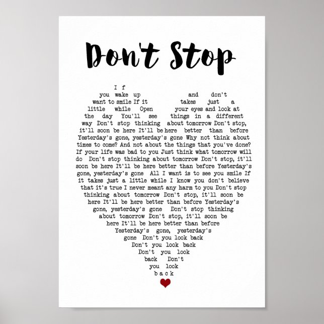 No paren la imagen de la canción de arte en pared (Frente)