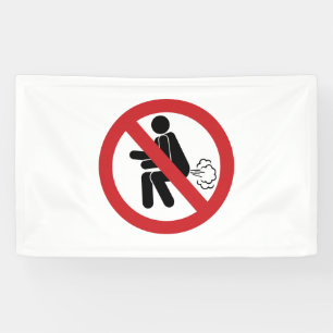 NO Peditos ⚠ Señal Divertida de Baño Tailandés ⚠