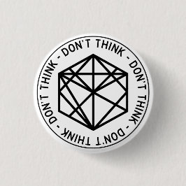 No pensar botón de Rótulo de carretera