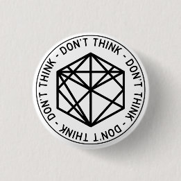 No pensar botón de Rótulo de carretera