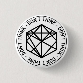 No pensar botón de Rótulo de carretera