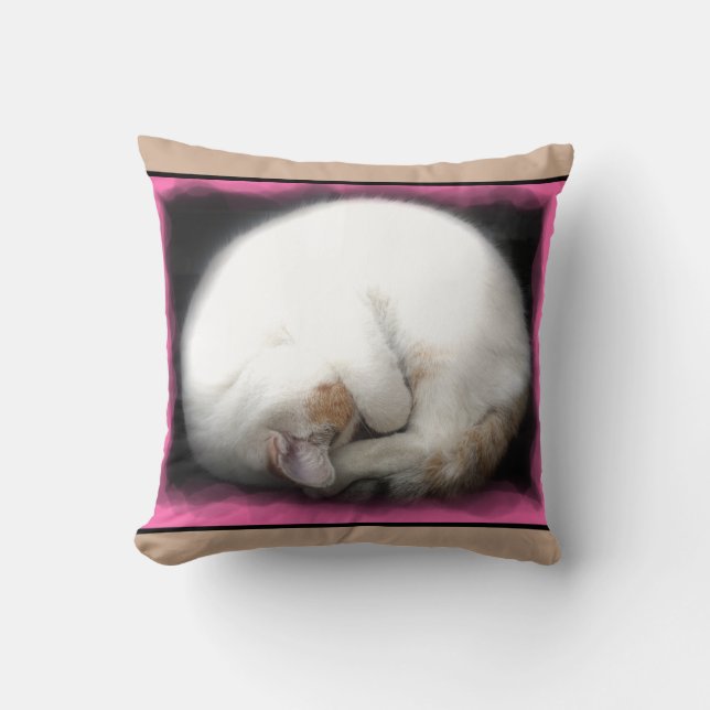 No perturbe el Cojín decorativo del gato (Anverso)