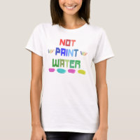 no pintar camiseta tonta de artista divertido de a