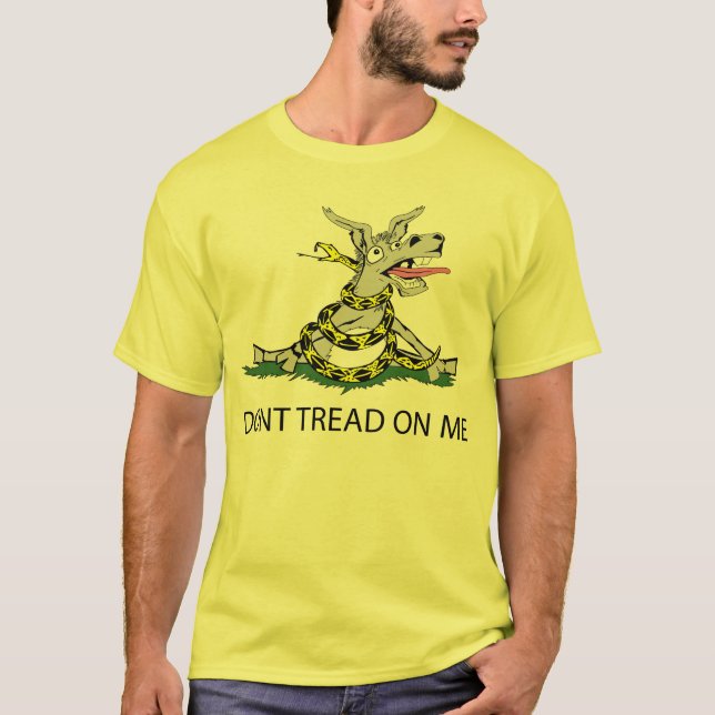 NO PISE EN MÍ la camiseta amarilla del BURRO (Anverso)