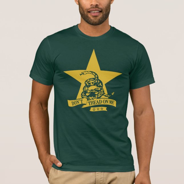 No pise la camiseta #1 - la bandera de Gadsden no (Anverso)