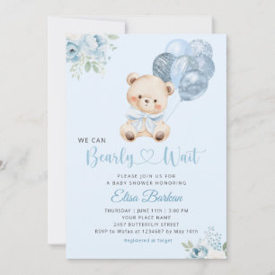 No Podemos Esperar Más Invitación de Baby Shower N