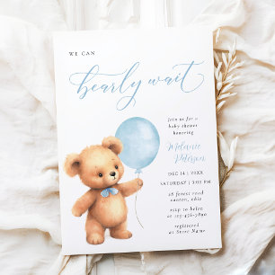 No Podemos Esperar Más Invitación de Globos para B