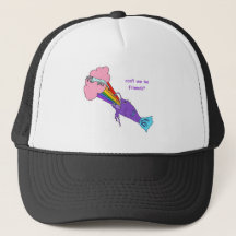 ¿No podemos ser amigos gorras de lanyard fish y pl