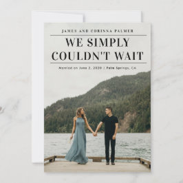 No podíamos esperar anuncio de boda