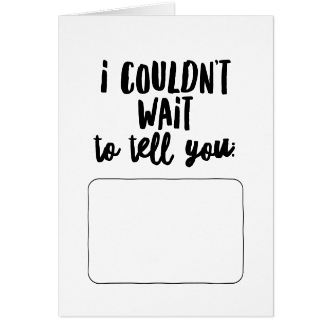 No Pude Esperar Para Decirte... (Frente)