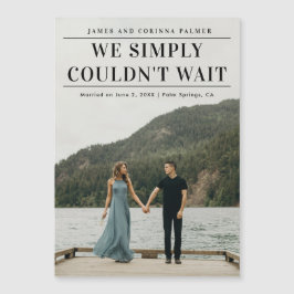 No Pudimos Esperar La Invitación Del Boda De Foto