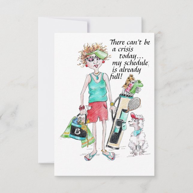 No puede haber una crisis hoy...mi horario está ll (Anverso)