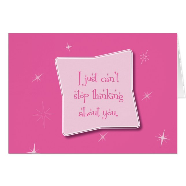 No puede parar el pensar en usted (Anverso (Horizontal))